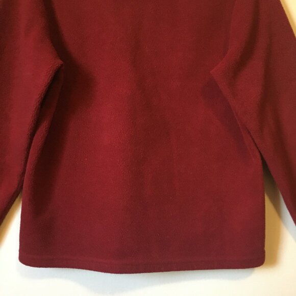 Carroll Reed Red Embroidered Fleece Pullover Sweater Large - Picture 10 of 16